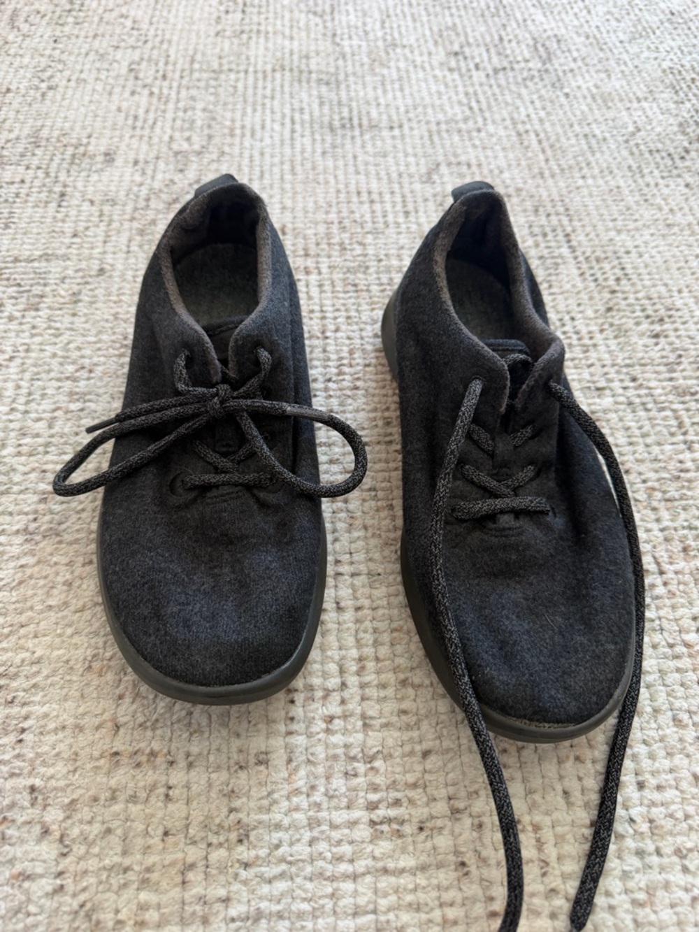 allbirds W9 Charcoal Gray Wool Runner Sneaker